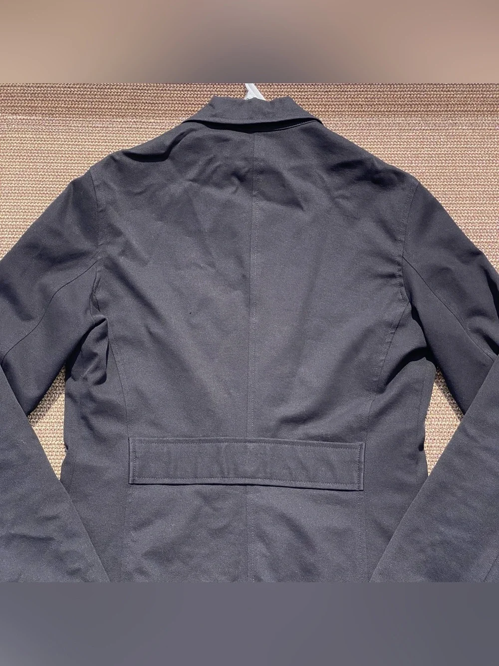 Gap Factory Vintage Y2K Black Zip Up Collared Jacket Size 6